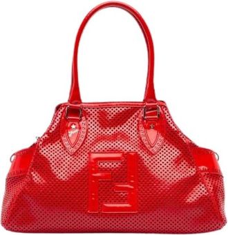 Fendi Pre-owned Vintage Handbag - Dames - Vintage Handtas - Rood - ONE Size - Leer - Vintage