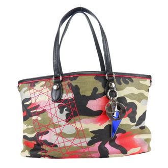 Dior Pink Canvas Leather Tote Bag (Pre-Owned)