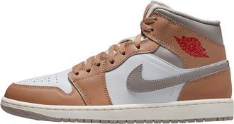 Nike Air Jordan 1 MID HEMP / Fire Red / White DQ8426-200 Mens