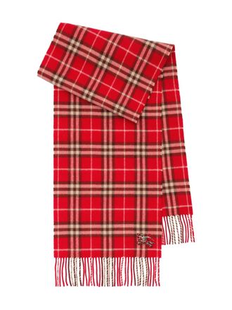 Burberry Geruite sjaal - Rood