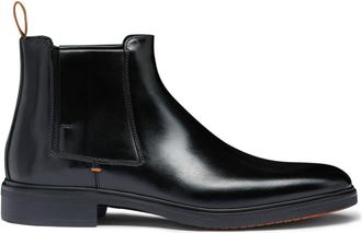 Santoni Black Solid Boots