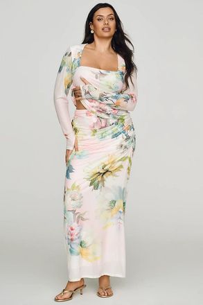 AFRM Bevin Power Mesh Maxi Skirt