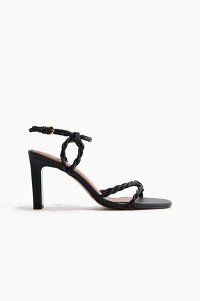 H&M Heeled Strappy Sandals in Black at Nordstrom, Size 10