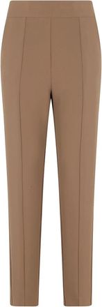 Federica Tosi Cady Carrot Broek - Dames - Slim Fit Broeken - Bruin - L - Leer - Broeken