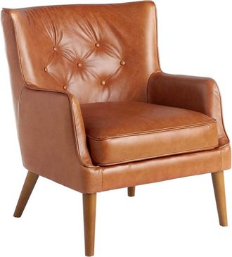 Angel Cerd&aacute; Sill&oacute;n confidente tapizado piel