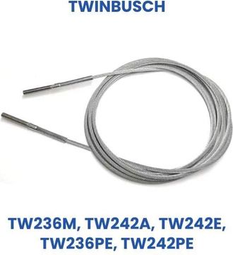 OEM Cable De Repuesto Twin Busch: Cable De Elevaci&oacute;n De Acero Para Tw236m, Tw242a, Tw242e, Tw236pe, Tw242pe