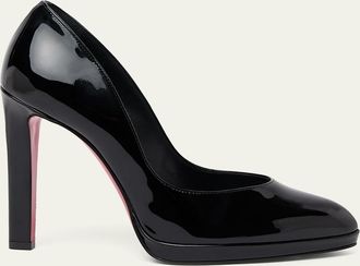 Christian Louboutin 120mm Fannylove Alta Patent Leather Pumps