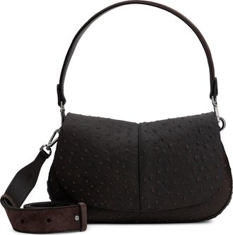 Gianni Chiarini Womens Shoulder Bag Espresso Calfskin Handbags Hand