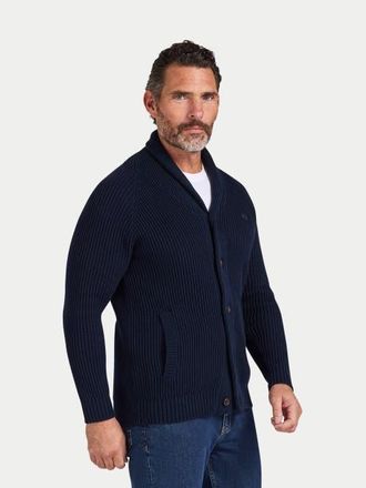 Raging Bull Button Up Shawl Cardigan in Navy at Nordstrom, Size Xxx-Large