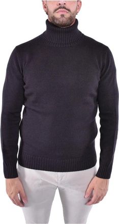 KANGRA Maglione dolcevita in maglia rasata - Heren - Coltruien - Bruin - XL - Wol - Truien & Vesten