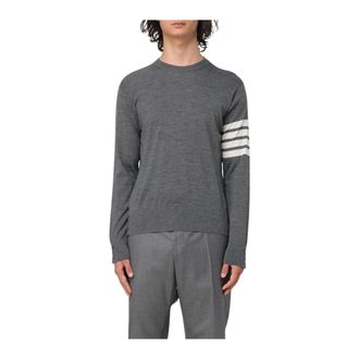 Thom Browne Heren, Truien, Grijs, Maat: XL Wol