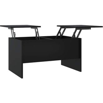 vidaXL Mesa De Centro Madera De Ingenier&iacute;a Negra 80x50x42,5 Cm Vidaxl