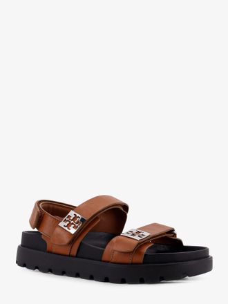 Tory Burch Womens Mellow Low Leather Sandals Brown