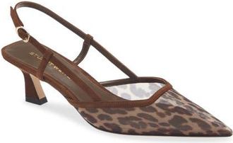 Stuart Weitzman Vinnie 50 Slingback Pump in Classic Cigar at Nordstrom, Size 10.5