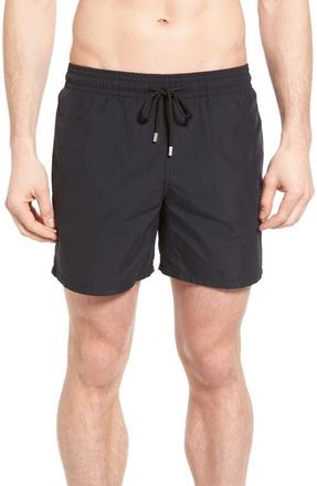 Vilebrequin Mens Solid Swim Trunks in Black at Nordstrom, Size Xxx-Large