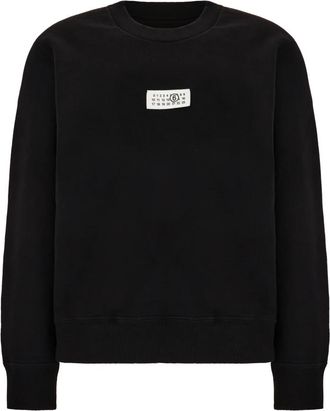 Maison Margiela Stijlvolle Sweatshirt voor een Moderne Look - Dames - Sweatshirts - Zwart - XS - Katoen - Hoodies & sweatvesten