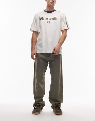 Carhartt Work in Progress Landon - Jeans ampi lavaggio vintage grigi-Grigio