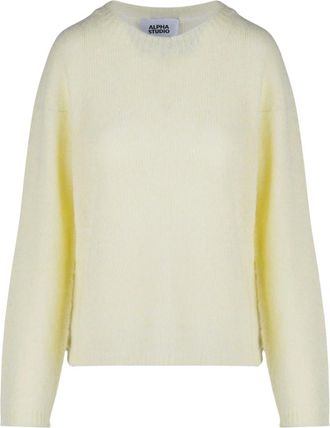 Alpha Studio Maglieria Girocollo - - Knitwear - Donna - Giallo - L