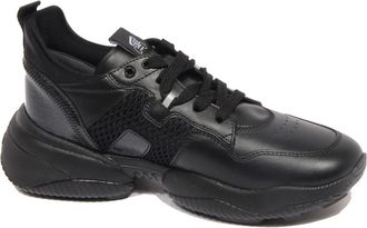 Hogan Memory Foam Interaction Schoen - Dames - Sneakers - Zwart - 37 EU - Leer - Schoenen
