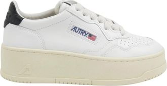 Autry Medalist Platform Sneakers - Dames - Sneakers - Wit - 40 EU - Katoen - Schoenen
