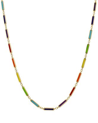 Sabrina Designs 14K Rainbow Enamel Necklace