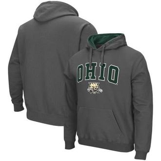 Colosseum Mens Colosseum Charcoal Ohio Bobcats Arch and Logo Pullover Hoodie at Nordstrom, Size Small