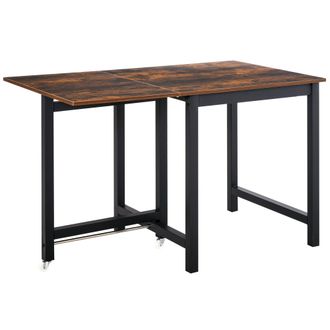 HOMCOM Drop Leaf Kitchen Foldable Table Folding Table Foldable for Dining Room | TJ Hughes