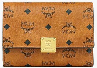 MCM Aren Trifold Wallet In Visetos