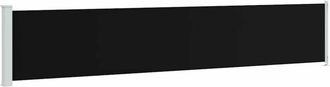 vidaXL Toldo Lateral Retr&aacute;ctil De Jard&iacute;n Negro 117x600 Cm Vidaxl