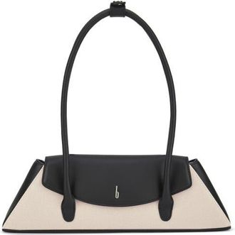Behno Diana Canvas Shoulder Bag in Sand/black at Nordstrom