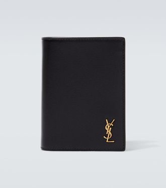 Saint Laurent Tiny Cassandre leather wallet