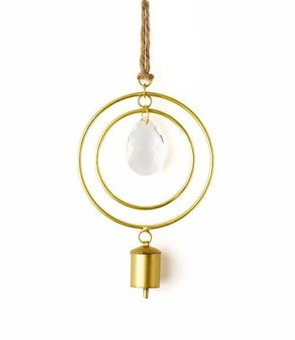 Matr Boomie Suyra Two Circle Crystal Suncatcher Wind Chime - Hand Tuned in Brown at Nordstrom