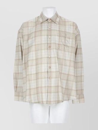 Our Legacy long sleeve plaid shirt chest pocket
