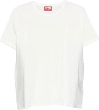 Diesel T-Normy-S2 Maglietta - Dames - T-shirts - Wit - XS - Rayon - Tops