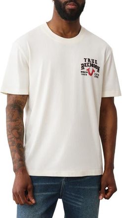 True Religion Flag Cotton Graphic T-Shirt in Winter White at Nordstrom, Size Xxx-Large