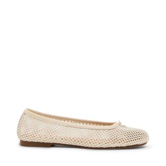 Steve Madden Calico-Mesh Flat Shoe BONE