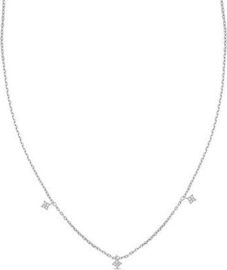 Bony Levy Mika 18K White Gold Diamond Charm Necklace at Nordstrom Rack