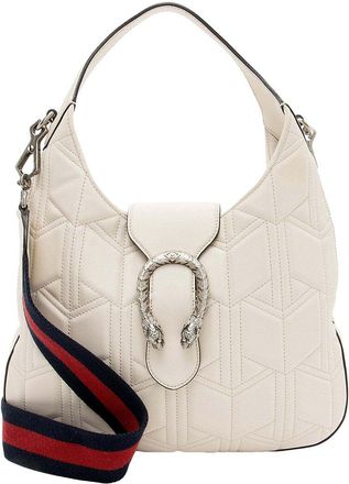 Gucci White Leather Quilted Dionysus Small Hobo (Authentic Pre-Loved)