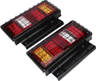 OEM 2 Luces Traseras Led Impermeables De 12 V Y 32 Led, S&uacute;per Brillantes, Para Cami&oacute;n, Remolque Y Barco