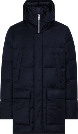 Duno Donkerblauwe Jassen met Donbart Stijl - Heren - Winterjassen - Blauw - L - Jassen