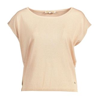 Kocca Pink Sleeveless Boat Neck Top Logo - female - Kocca - T-Shirts - Pink - 2XL - Tops