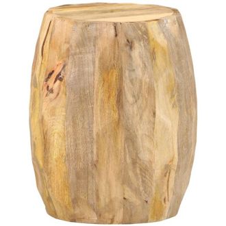 vidaXL Drum Stool Solid Mango Wood vidaXL