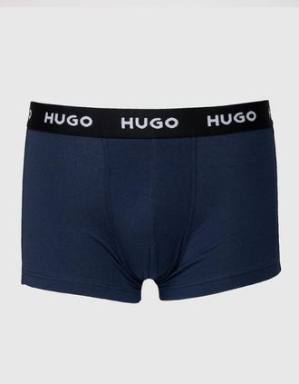 HUGO BOSS Mens HUGO Triple Pack Mens Trunks - Navy 410 - Size: 35/34/32