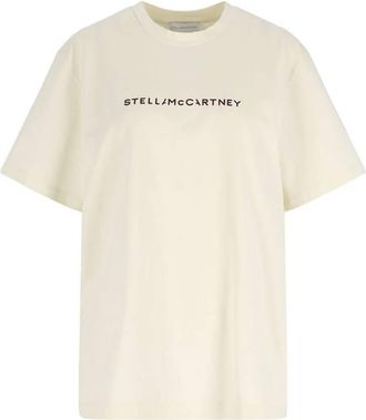 Stella McCartney Logo Oversized Cotton T-Shirt, Size X-Small
