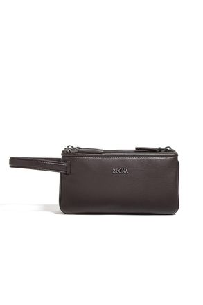 Ermenegildo Zegna Second Skin Leather Pouch
