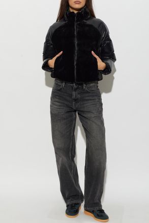 Moose Knuckles Fake Fur Jacket, Womens, Black