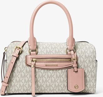 Michael Kors Jet Set Travel Extra-Small Signature Logo Duffel Crossbody Bag