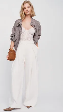 Favorite Daughter Pleats For Days Wide-Leg Pants
