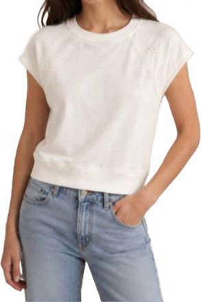 Sundays Aubrey Short Sleeve Pullover In Coconut Milk