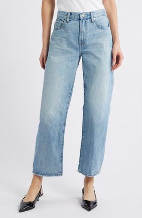 Pistola Denim Lexi Distressed Studded Crop Barrel Jeans in Bowie at Nordstrom, Size 32